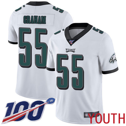 Youth Philadelphia Eagles #55 Brandon Graham White Vapor Untouchable NFL Jersey Limited Player Season->youth nfl jersey->Youth Jersey